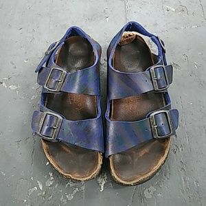Oil Slick Birkenstock Sandals